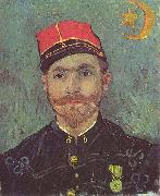 Portrait of Paul-Eugene Milliet, Second Lieutenant of the Zouaves, Vincent Van Gogh